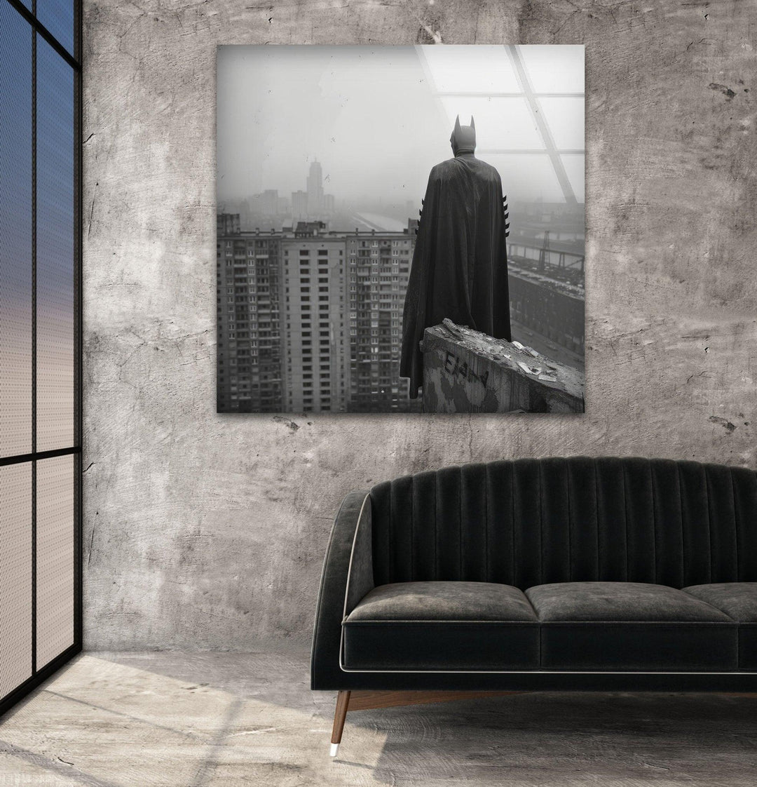 Batman City Glass Wall Art glass pictures for Wall, glass prints wall art
