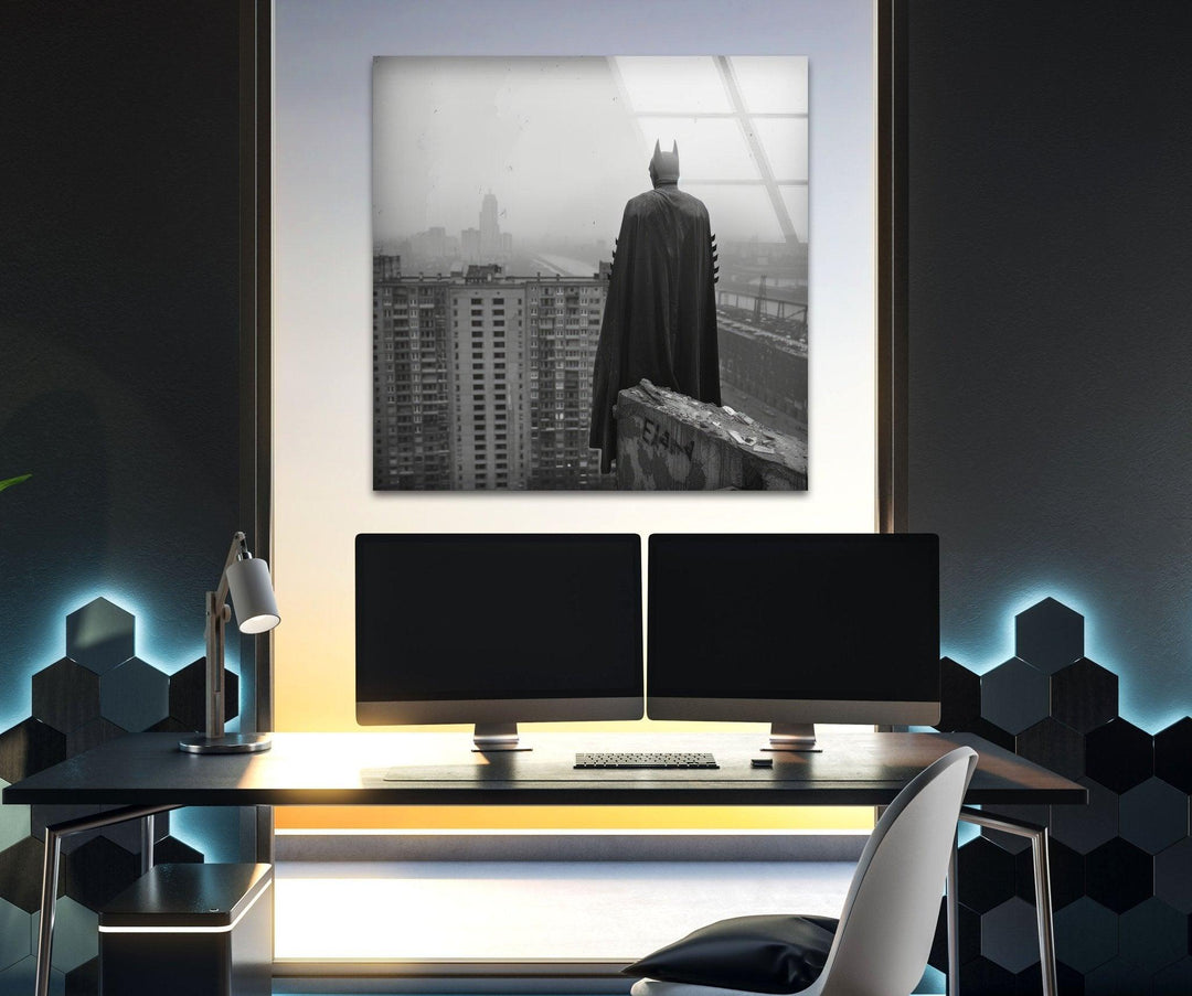 Batman City Glass Wall Art glass photo prints, glass picture prints
