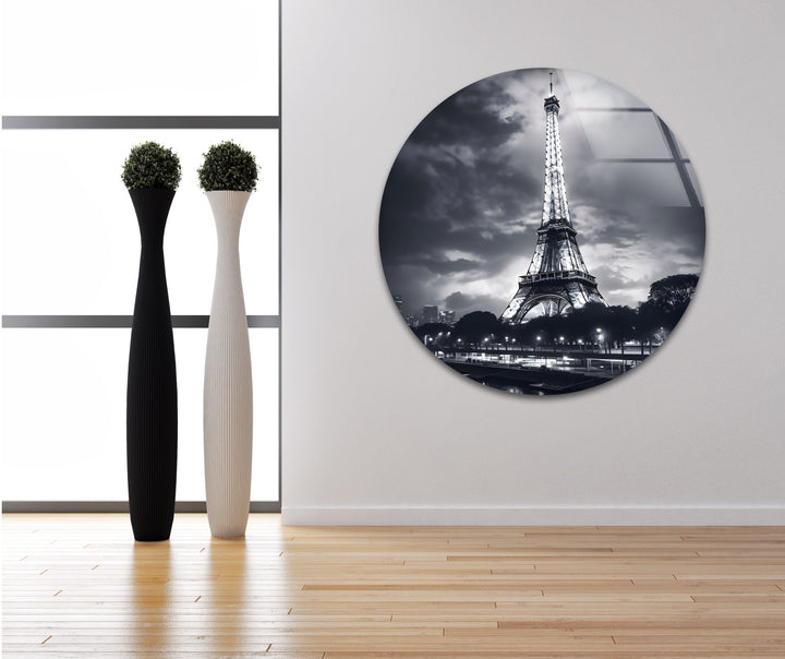 Modern black and white paintings of the Eiffel Tower perfect for enhancing any space with Parisian charm
