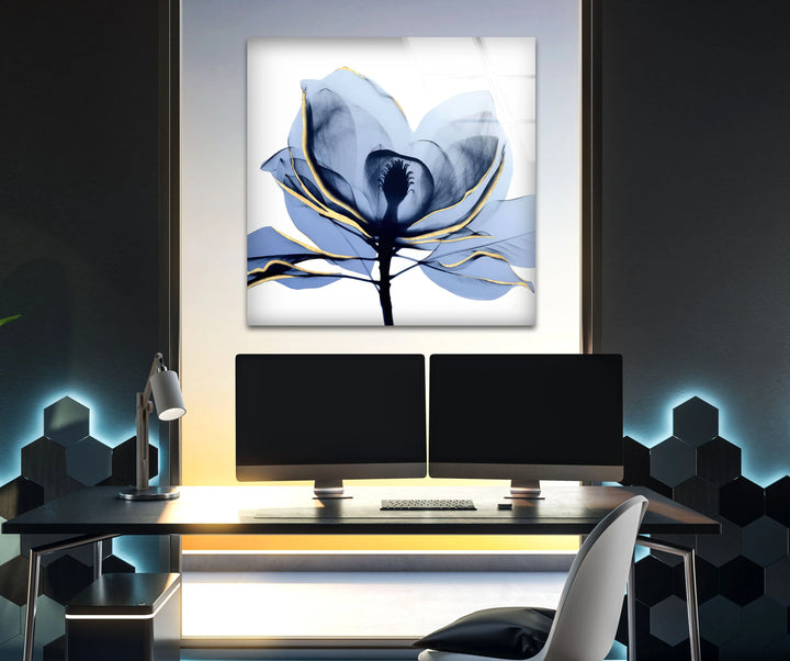 Albert Koetsier Midnight Magnolia 2 Glass Wall Art, Glass Printing Wall Art, Print photos on glass