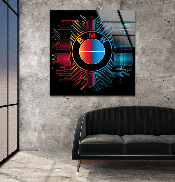 BMW Glass Wall Art glass wall decor, glass wall art decor
