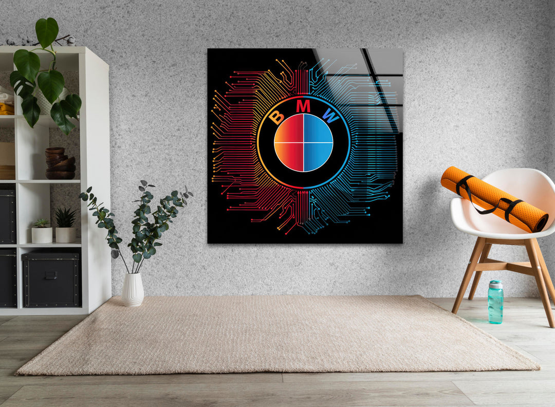 BMW Glass Wall Art large glass photo prints, glass wall photos
