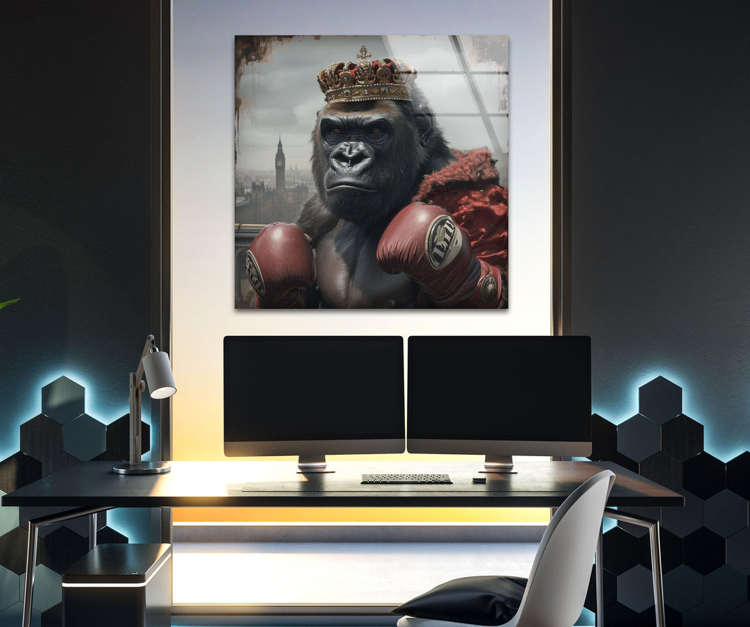 Boxer Gorilla Glass Wall Art