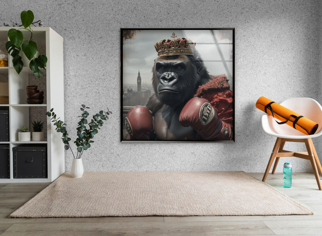 Boxer Gorilla Glass Wall Art