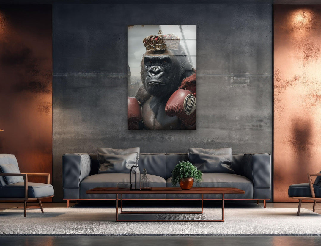 Boxer Gorilla Glass Wall Art