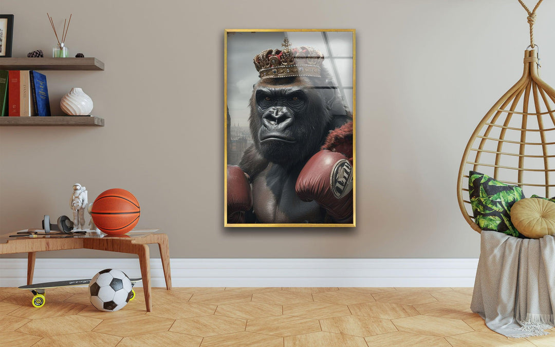 Boxer Gorilla Glass Wall Art