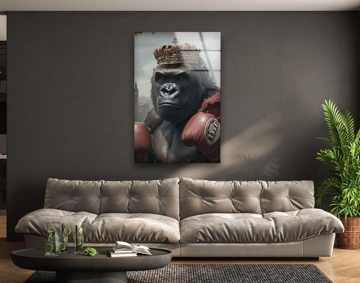 Boxer Gorilla Glass Wall Art