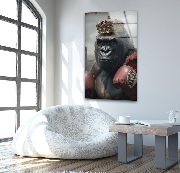 Boxer Gorilla Glass Wall Art