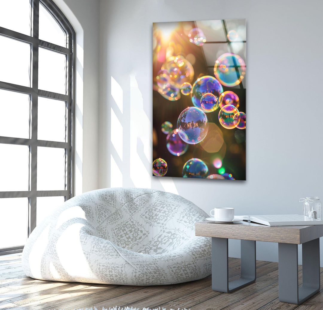 Bubbles Cool Wall Art & Glass Wall Decor