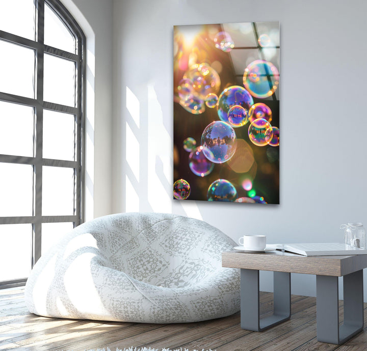 Bubbles Cool Wall Art & Glass Wall Decor