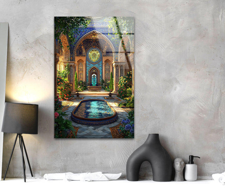 Cathedral Entrance Glass Wall Art Glass Printing Wall Art, Print photos on glass
