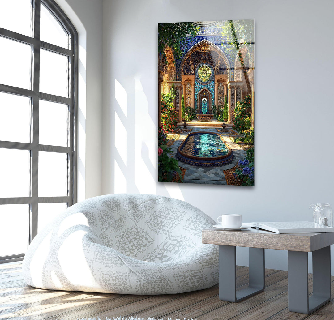 Cathedral Entrance Glass Wall Art custom glass pictures, glass art prints
