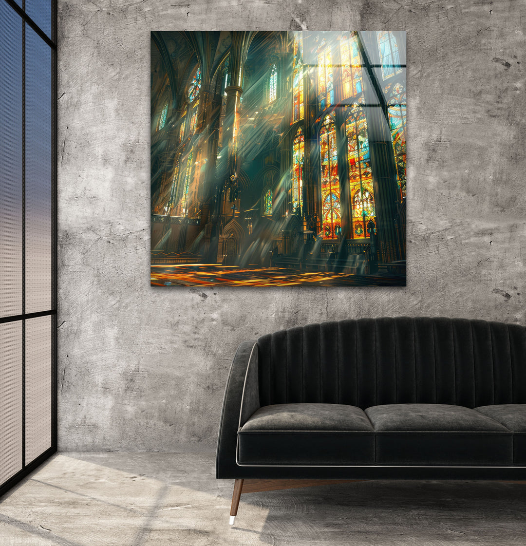 Cathedral Glass Wall Art, custom glass pictures, glass art prints