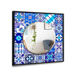 Blue Mosaic Wall Mirror