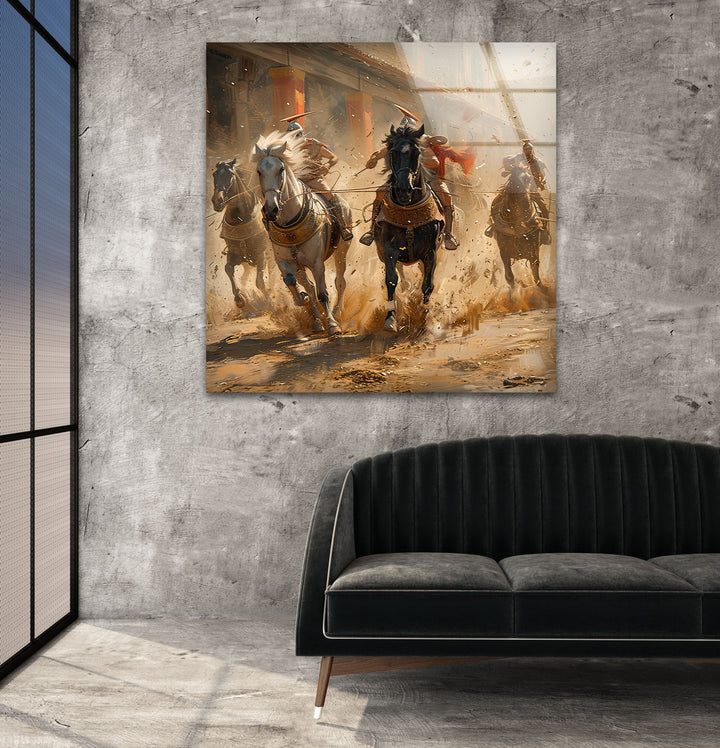 Mounted Gladiator Glass Wall Art art glass wall art, glass wall art pictures
