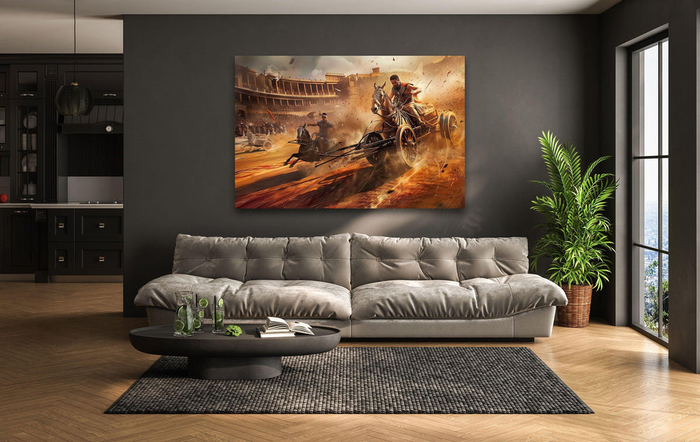 Rome Chariots Glass Wall Art Glass Printing Wall Art, Print photos on glass
