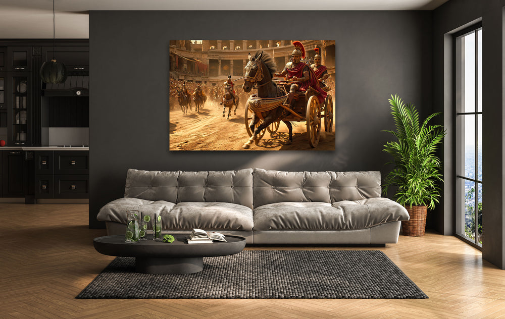 Chariots Roman Empire Glass Wall Art art glass wall art, glass wall art pictures
