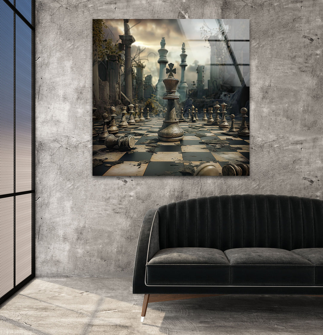 Chessboard Big Glass Wall Art art glass wall art, glass wall art pictures
