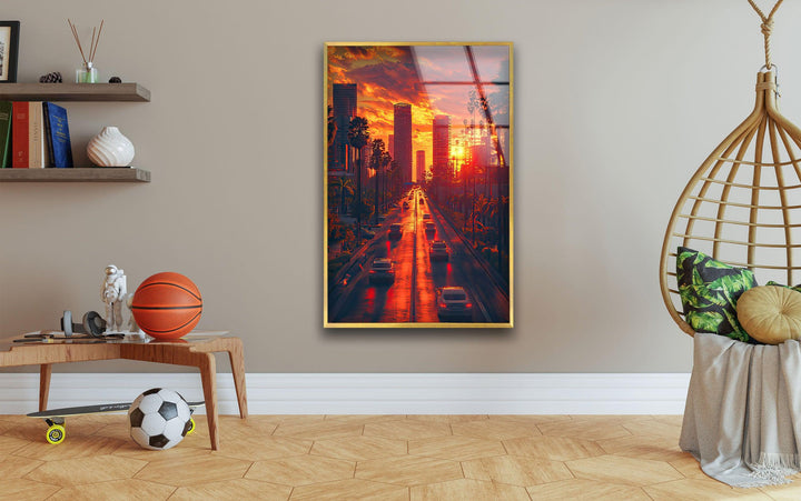 City View San Diego Glass Wall Art glass pictures for Wall, glass prints wall art
