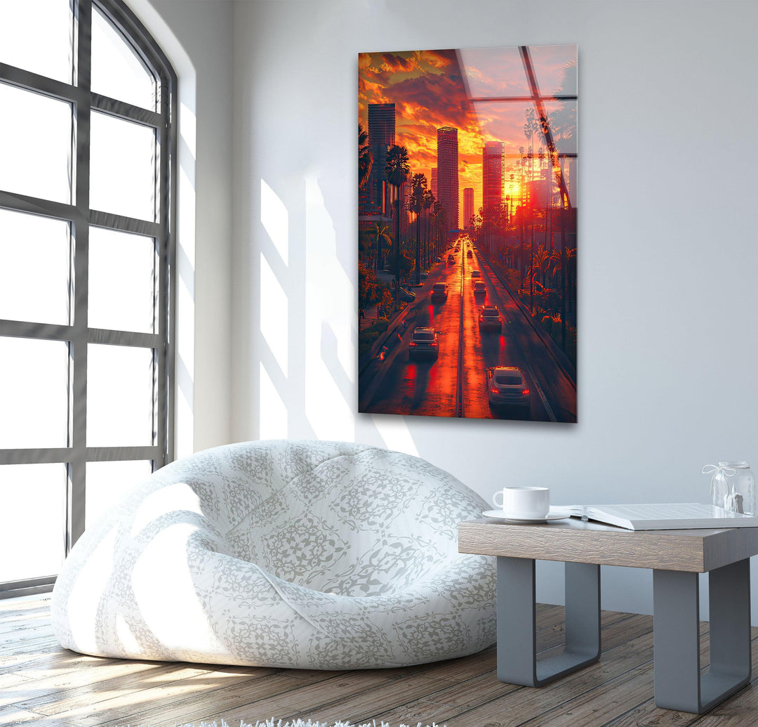 City View San Diego Glass Wall Art custom glass pictures, glass art prints
