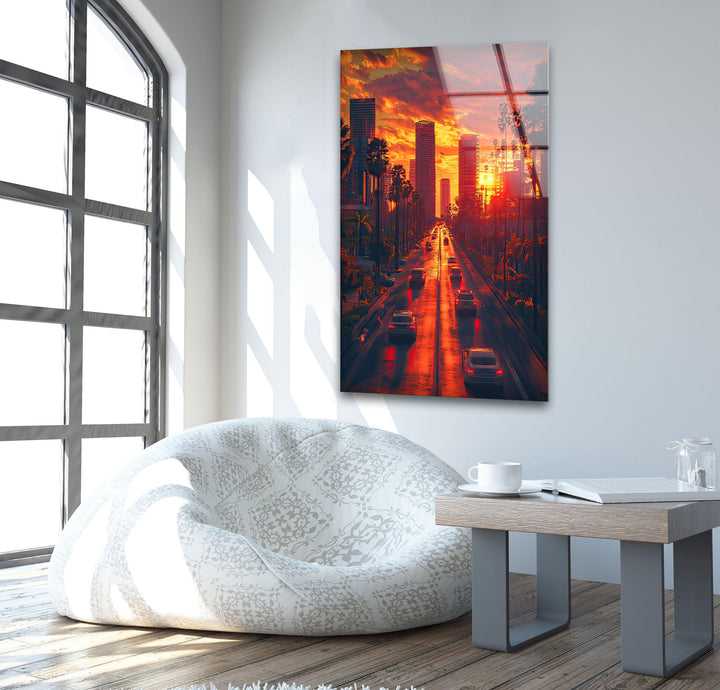 City View San Diego Glass Wall Art custom glass pictures, glass art prints
