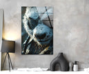 Eyepatch Panda Glass Wall Art photo print on glass, prints on glass wall art