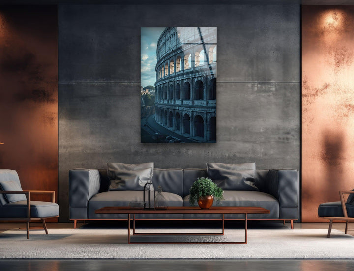 Rome Colosseum Glass Wall Art Glass Printing Wall Art, Print photos on glass
