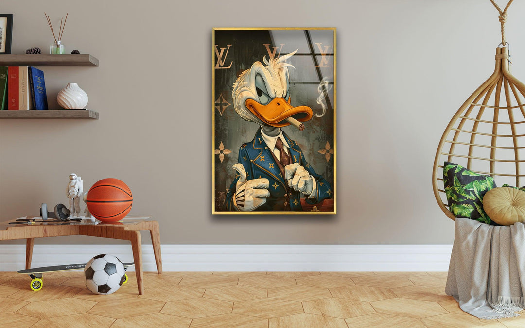 Donald Duck Glass Panels Designs