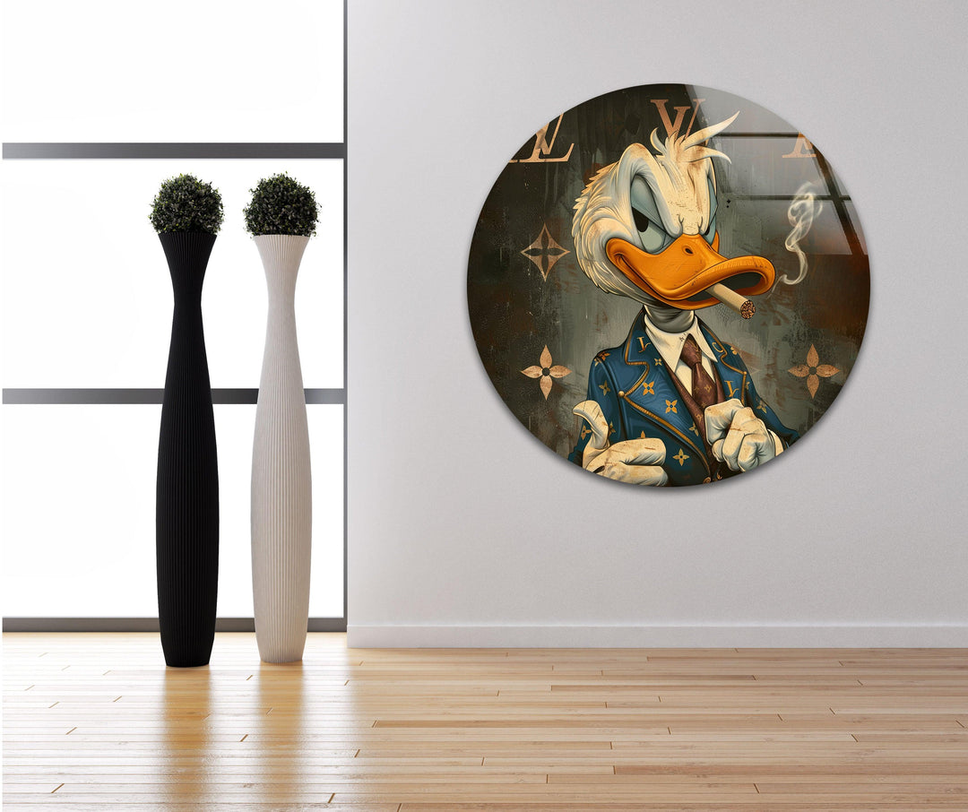 Donald Duck Tempered Glass Wall Art Designs