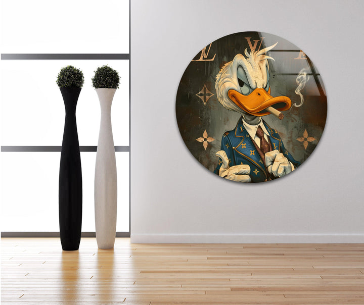 Donald Duck Tempered Glass Wall Art Designs