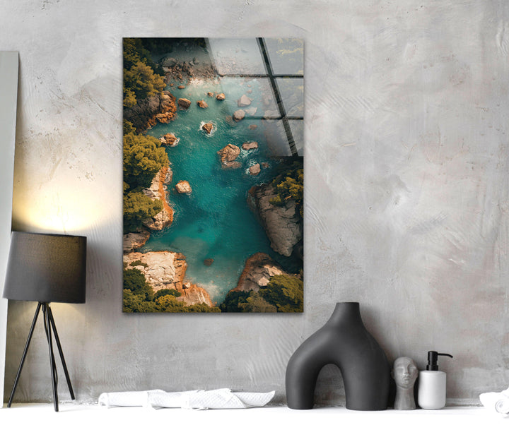 Croatia River Glass Wall Art glass pictures for Wall, glass prints wall art
