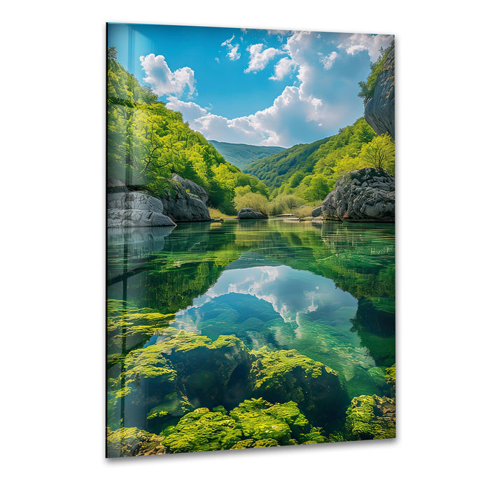 Green Croatia Glass Wall Art print picture on glass, Tempered Glass Wall Art
