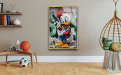 Daffy Duck Mafia Glass Wall Art