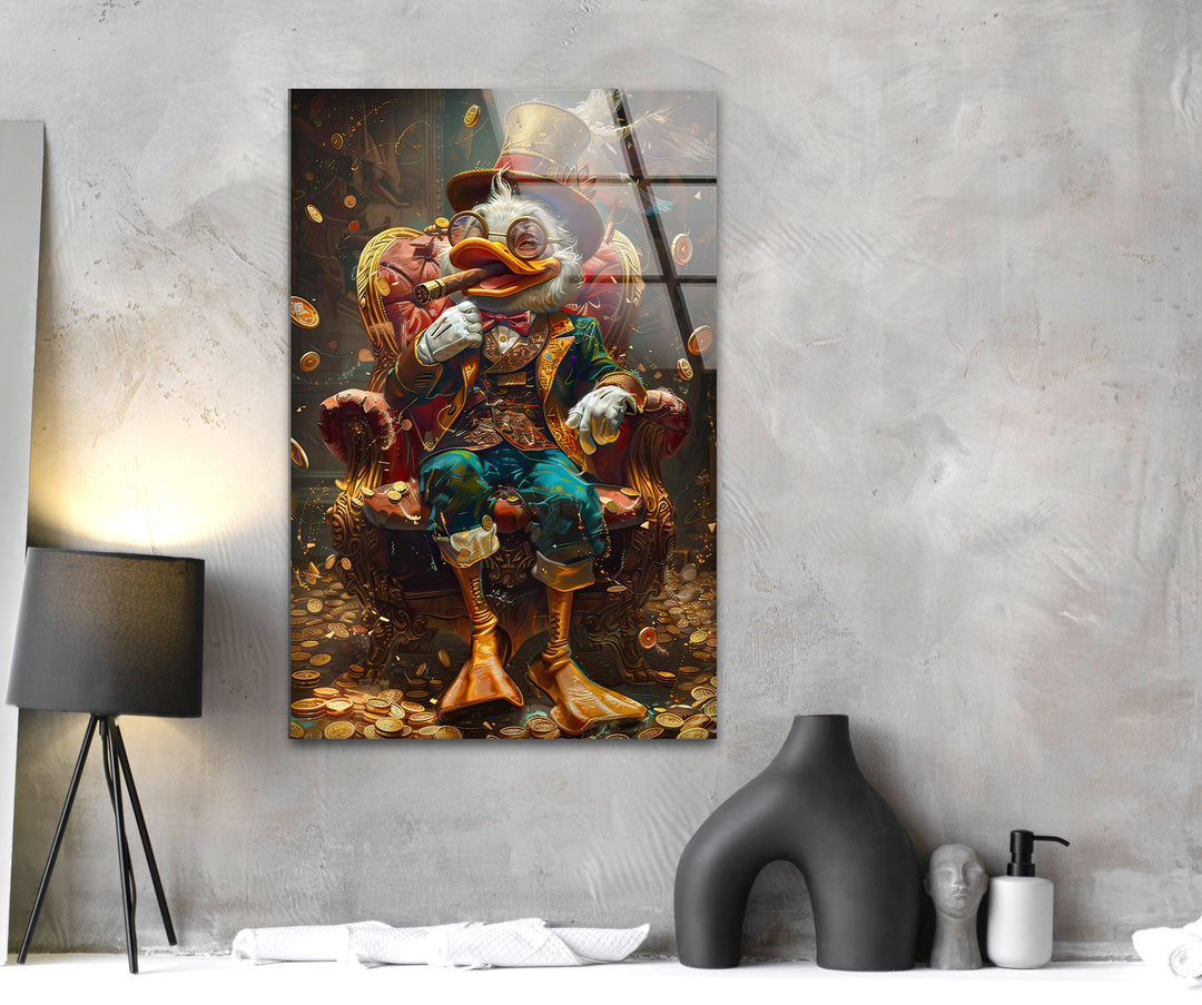 Dagobert Duck Glass Wall Art glass image printing, glass prints from photos
