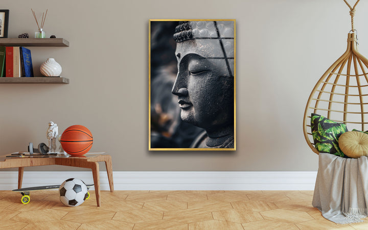 Buddha Statue Picture on Glass | Elegant Wall Art