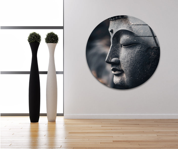 Buddha Statue Glass Picture Prints | Modern Wall Art