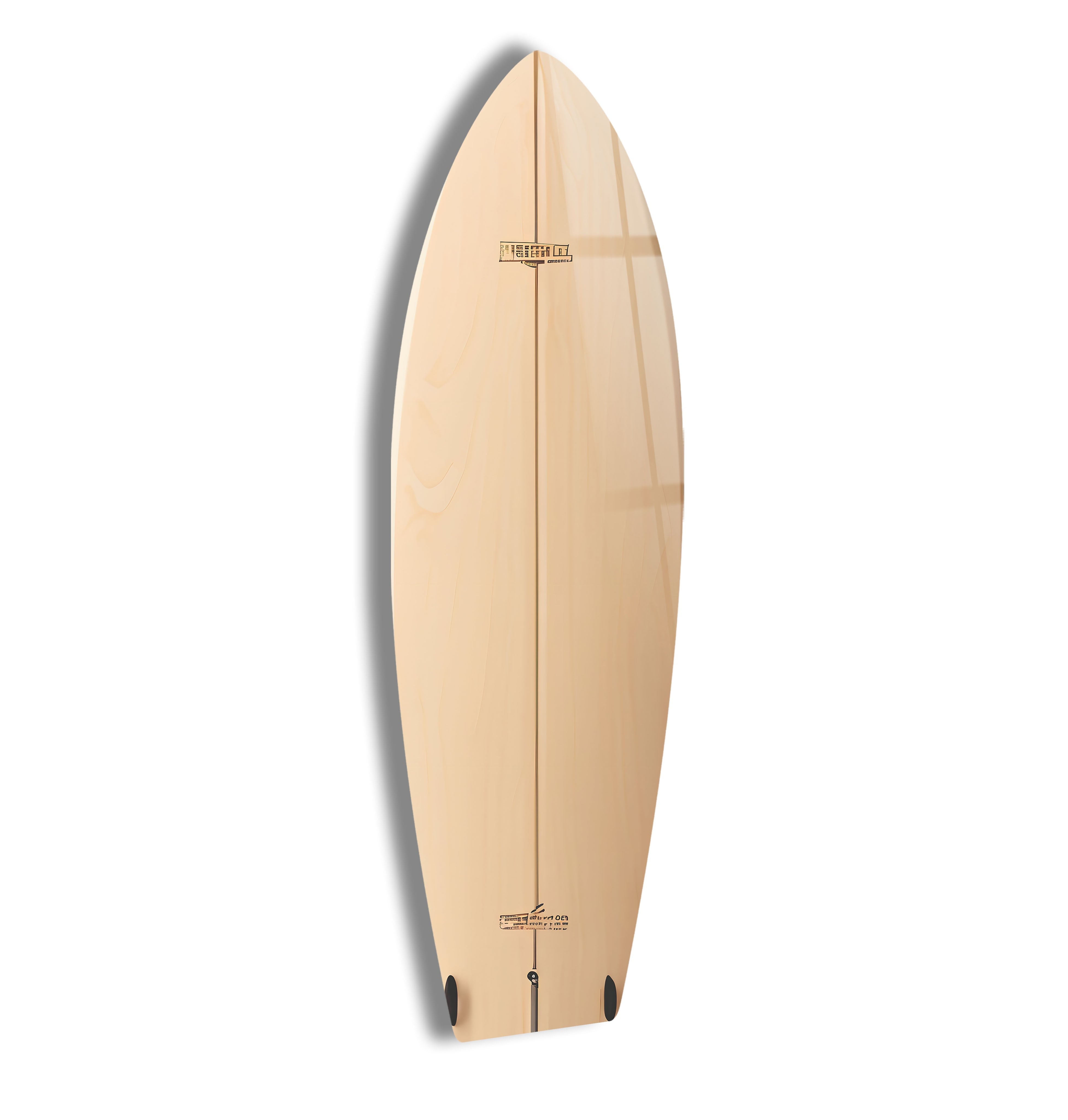 Abstract Beige Surfboard Wall Art