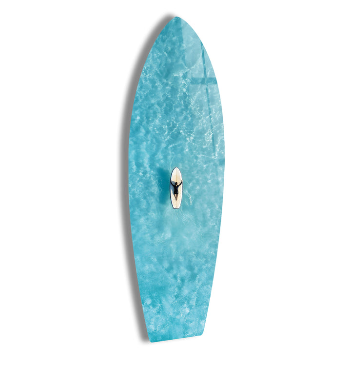 Ocean Serenity Surfboard Wall Art