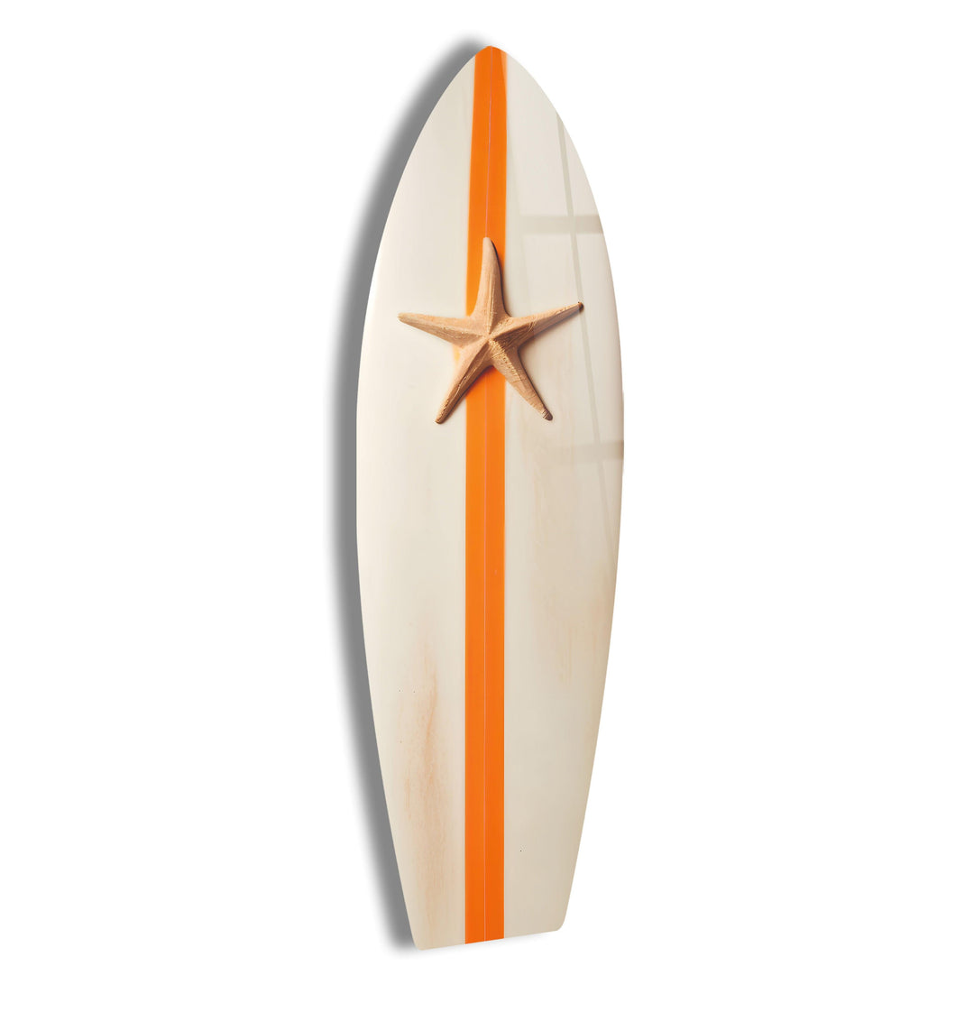 Beach Sea Star Surfboard Wall Art