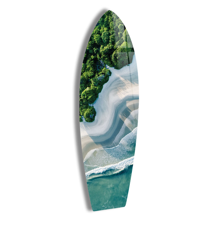 Coastal Bliss Surfboard Wall Art