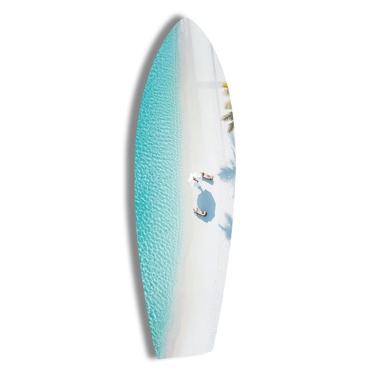 Tropical Serenity Surfboard Wall Art