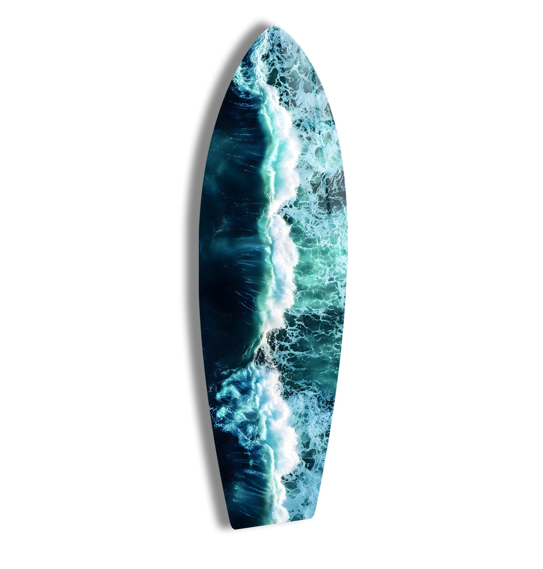 Powerful ocean waves in motion, bringing the raw beauty of the sea into your home decor.
