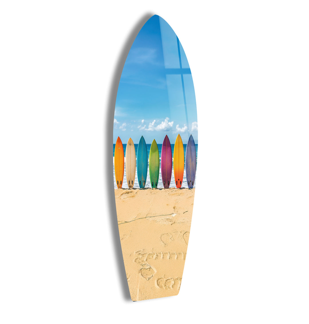 Colorful Surfboards Wall Art