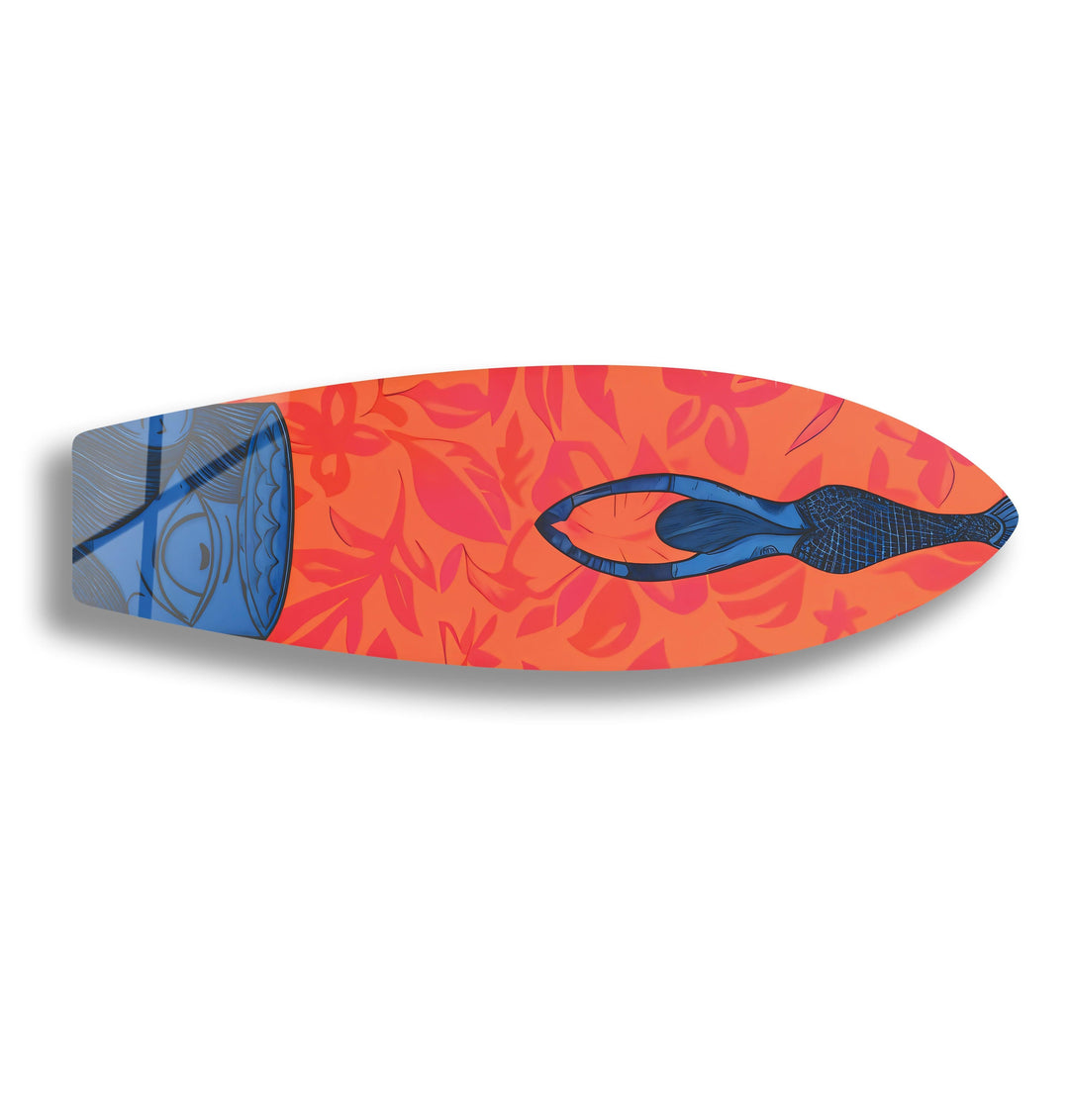 Mermaid Surfboard Wall Art