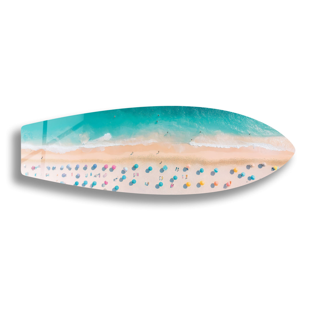 Beach & Sun Lounger Surfboard Wall Art