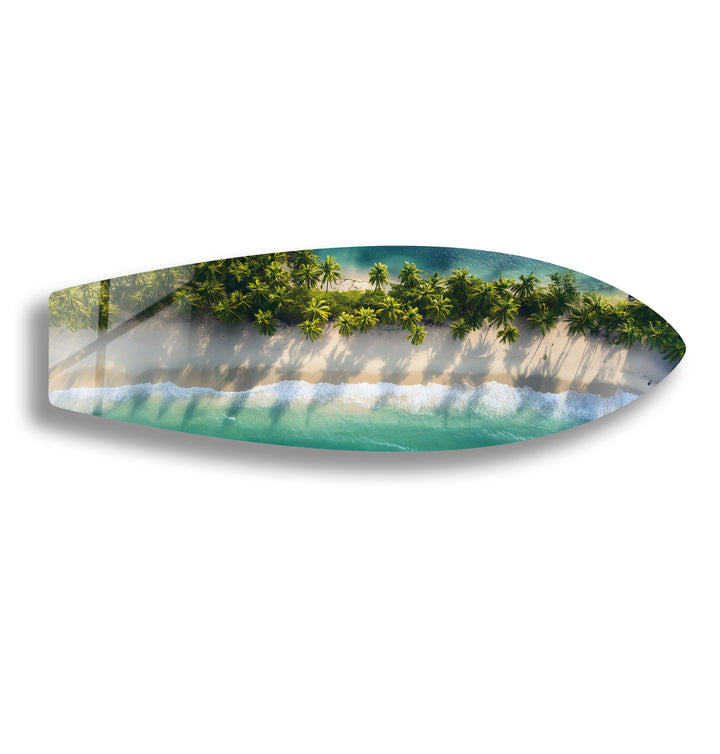 Tropical Escape Surfboard Wall Art