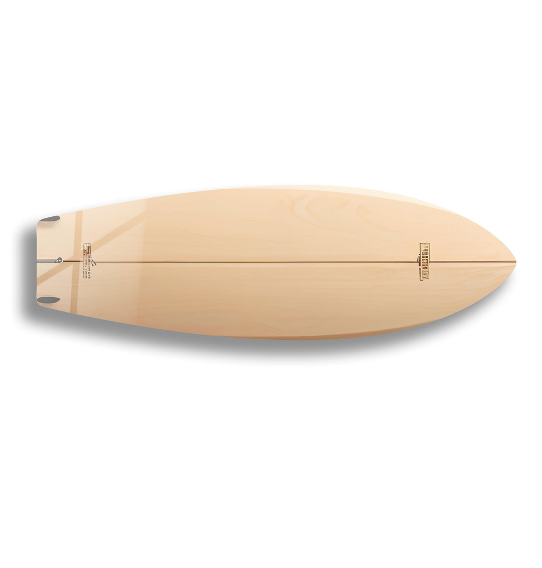 Abstract Beige Surfboard Wall Art