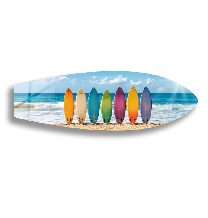 Colorful Surfboards Wall Art