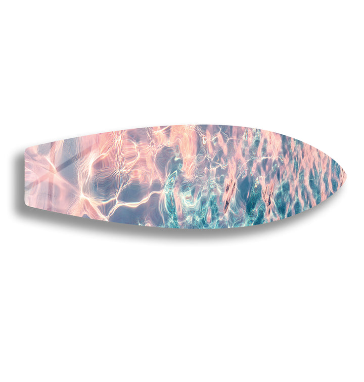 Sunset Reflections Surfboard Wall Art