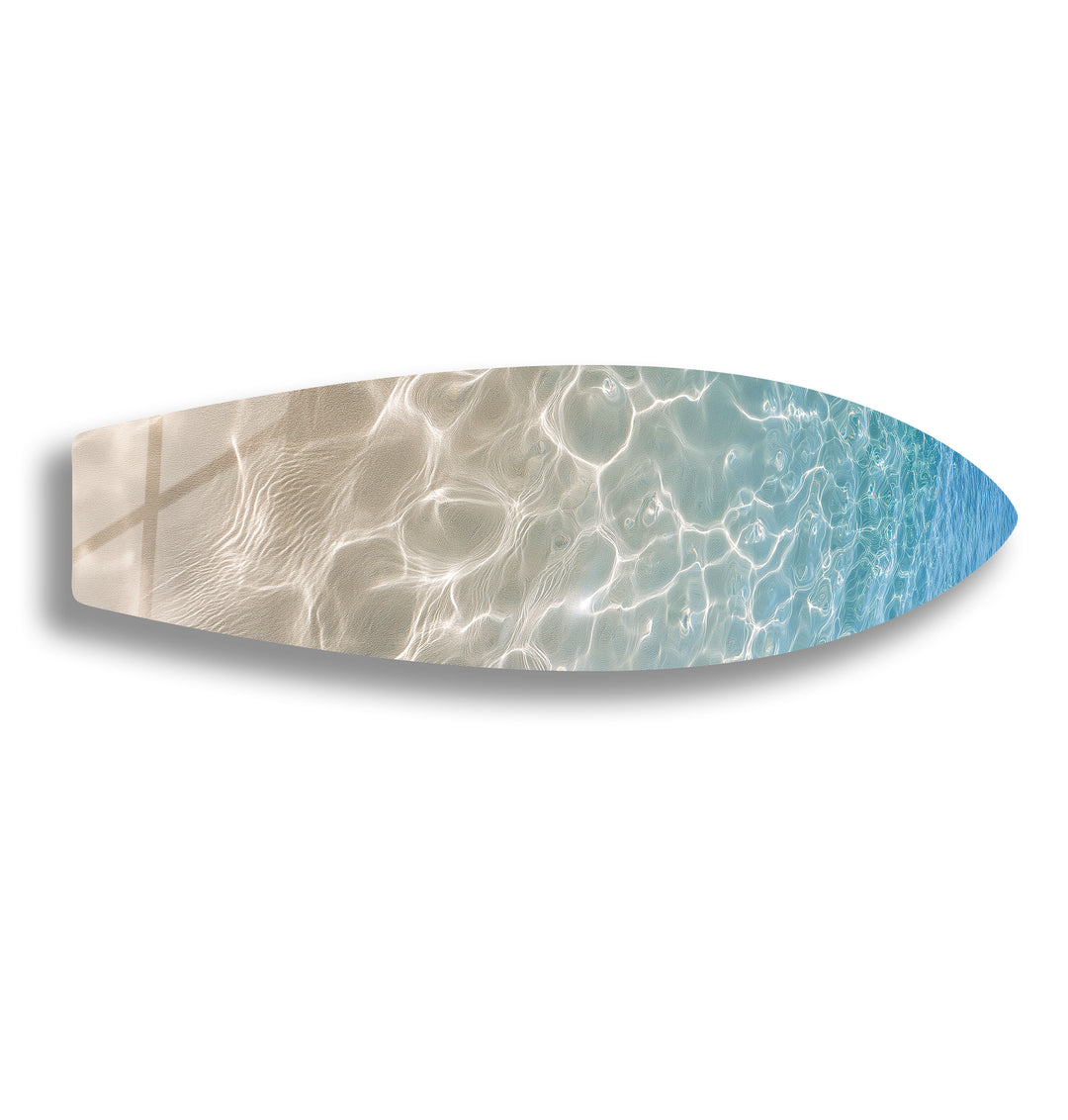 Shallow Serenity Surfboard Wall Art